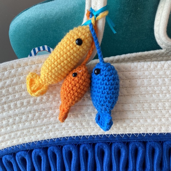 Large capacity Straw Bag double handle colorblock knitting fabric 🏖 beach Bag☀️ - Picture 4 of 6